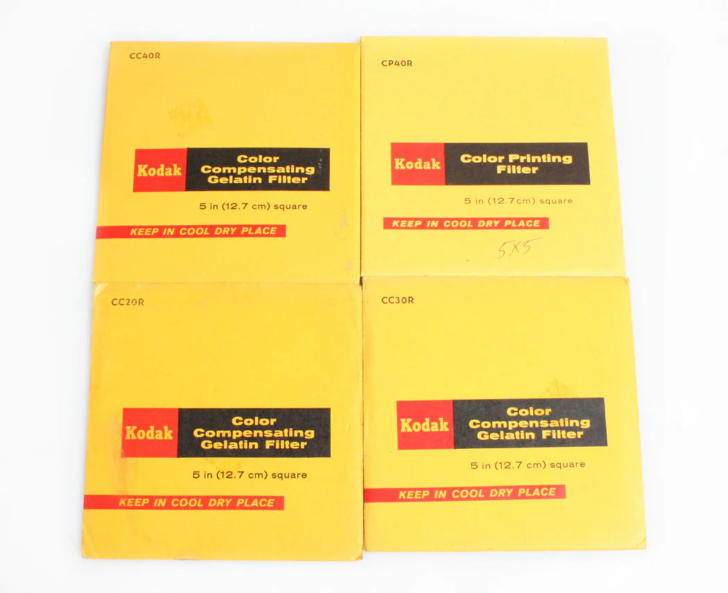 KODAK 5 INCH GEL FILTERS SET OF 3 20R/30R/40R/CP40R