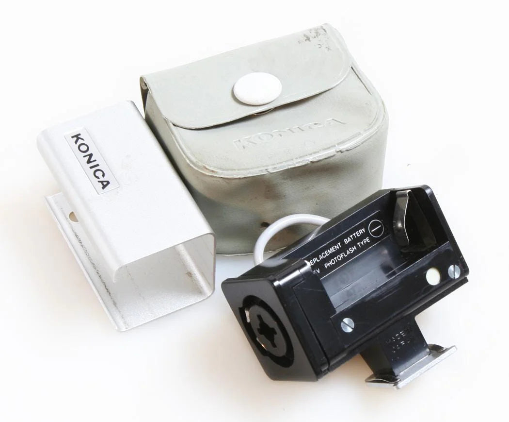 Konica Camera Cube Flash with Case