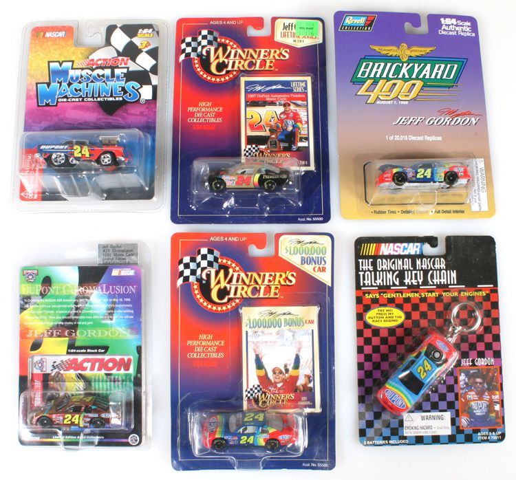 JEFF GORDON RACE CAR COLLECTION LOT OF 6