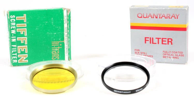 55MM FILTERS SET OF 2 IN ORIGINAL BOXES CLOSE-UP NO. 1 + YELLOW 2