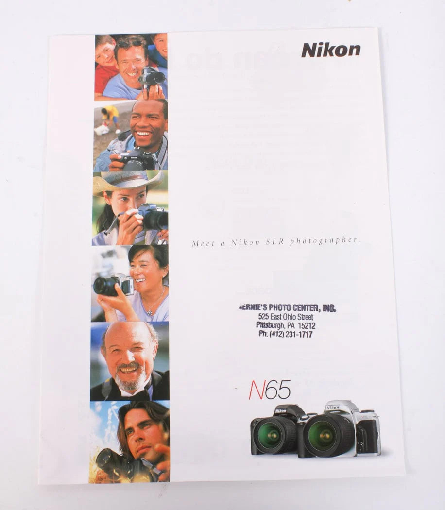 Nikon N65 N65QD Camera Photo Guide Brochure