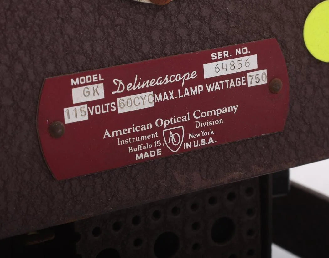 Delineascope Projector w/ Case, Display Only Spencer American Optical Model GK