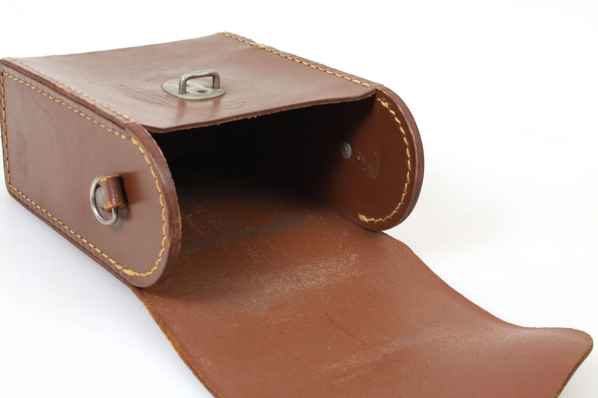 Camera Case Brown 1950s Leather