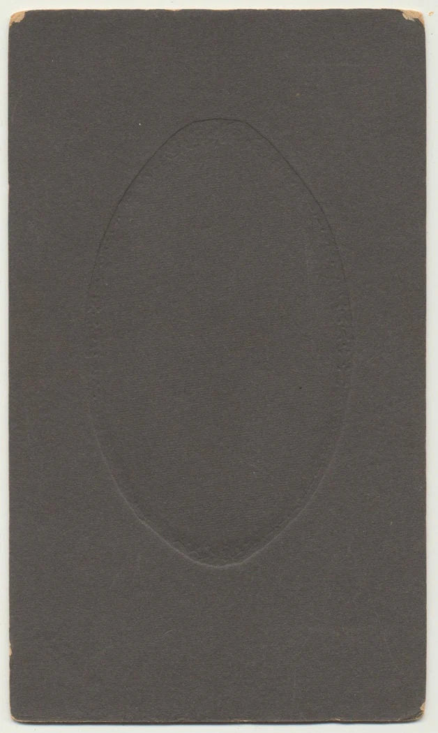 Boy in School Uniform w/ Center Parted Hair. Mounted Silver Print.