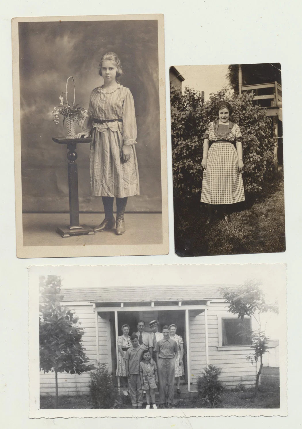 Large Lot of Found Photos. Snapshots. 25 Silver Prints. People and Places.