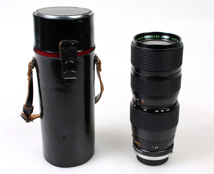 Olympus Quantaray MC F/3.5 75-205mm Auto MR Macro Zoom Camera Lens in Case