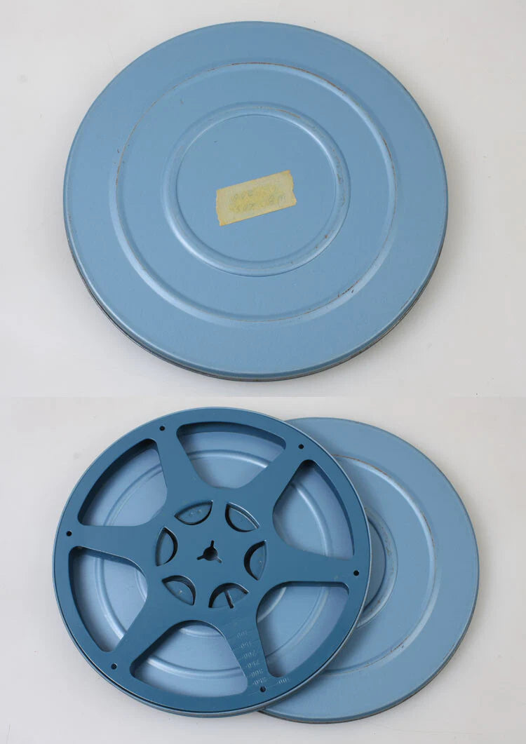 8mm 400ft MOVIE REEL AND CAN