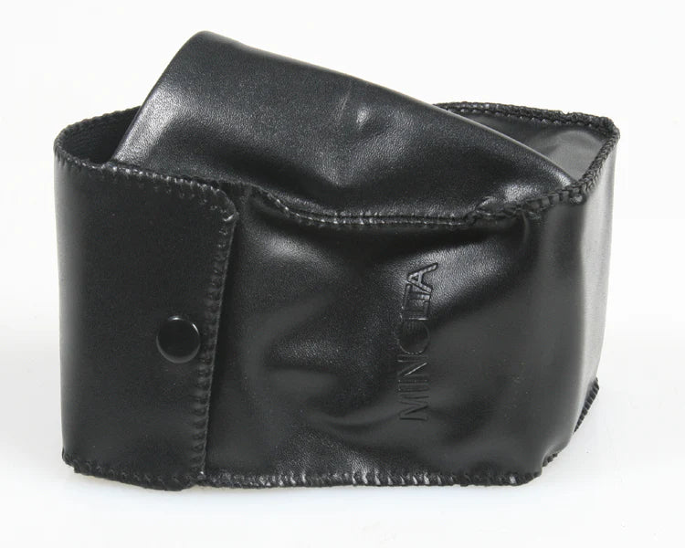 MINOLTA FLASH UNIT, LEATHER, CASE