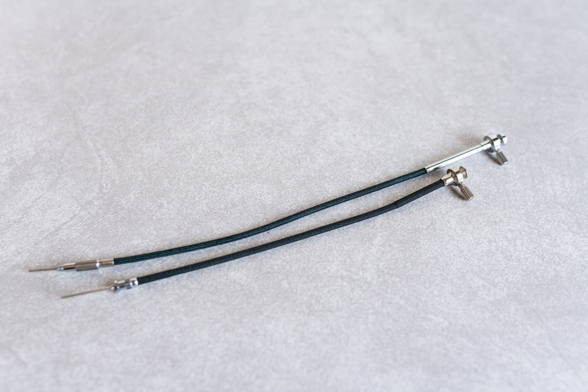 Vintage Cable Release Cables w/ Locks - Set of 2 - Small/Medium