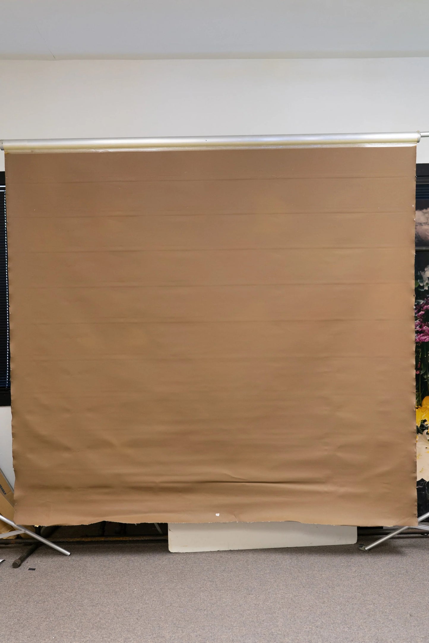 Local Pickup Only (Pittsburgh, PA) - 7ft 8in x 8ft Vintage Canvas Photography Backdrop - Dark Tan