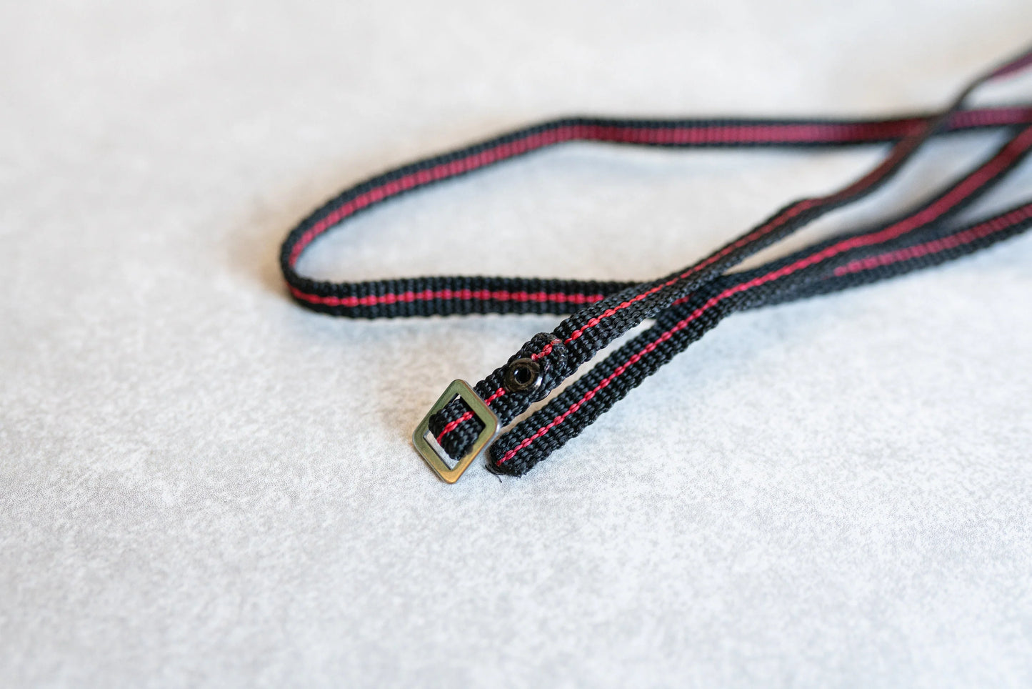 Vintage Black and Red Camera Strap - Thin