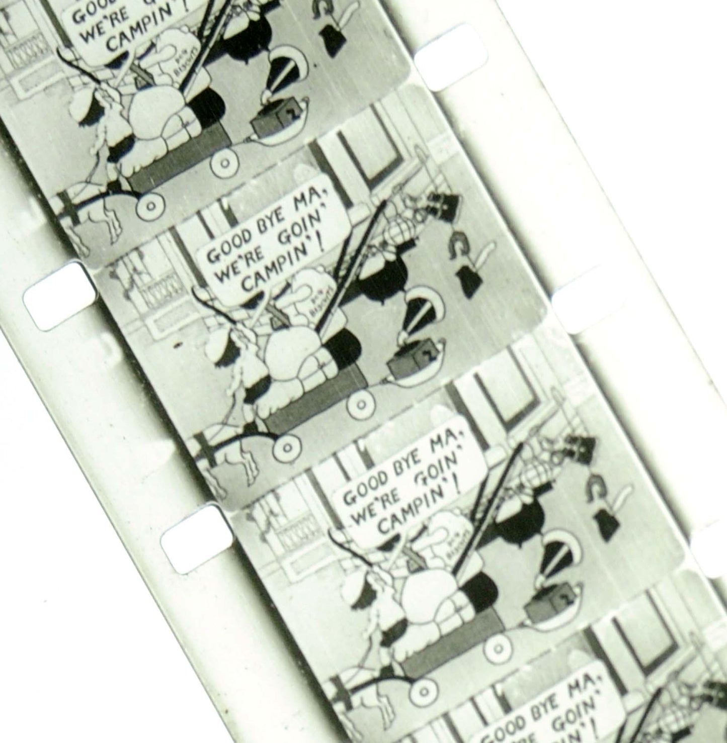 16mm Movie "Bobby Bumps in Daylight Camper" B&W Cartoon - In Original Box