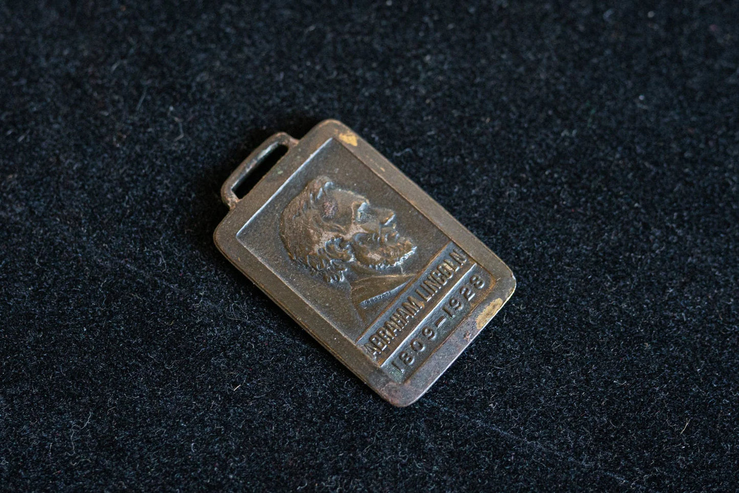 Abraham Lincoln Brass Plate