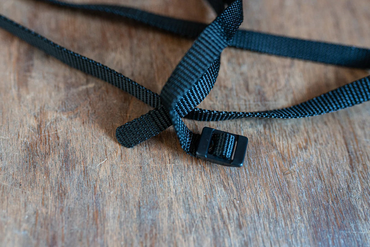 Vintage Black Woven Cloth Camera Strap - Circa 1970