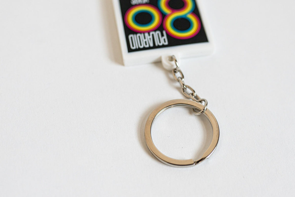 Polaroid 80 Years Keychain - 2 x 1 5/8