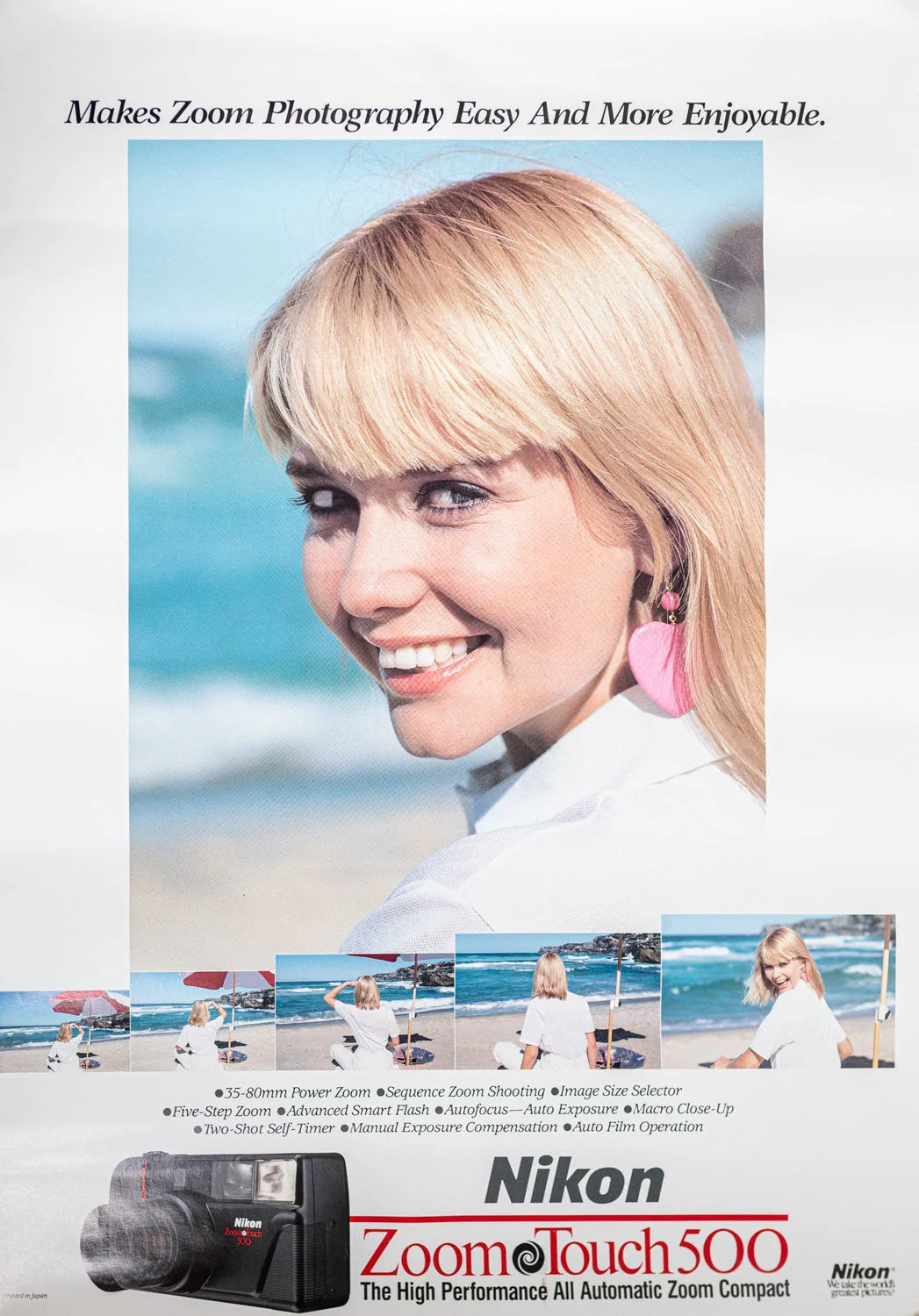 Nikon Zoom Touch 500 Vintage Poster - 23 1/4 x 16 1/2