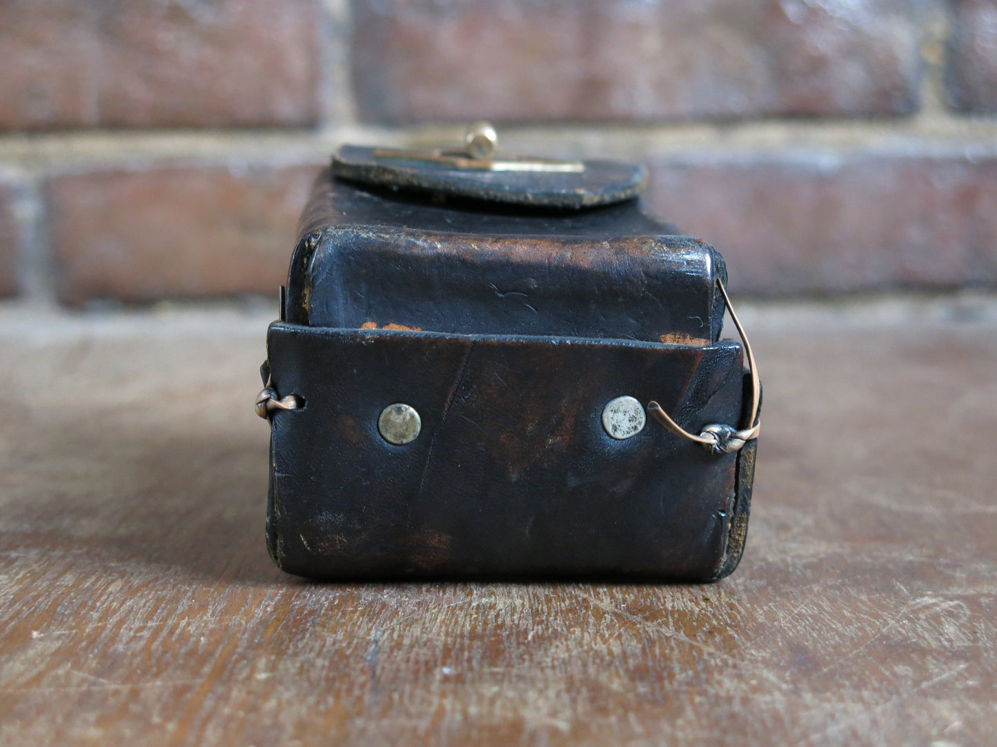 Vintage Heavy Duty Handmade Leather Case with Loop on Back