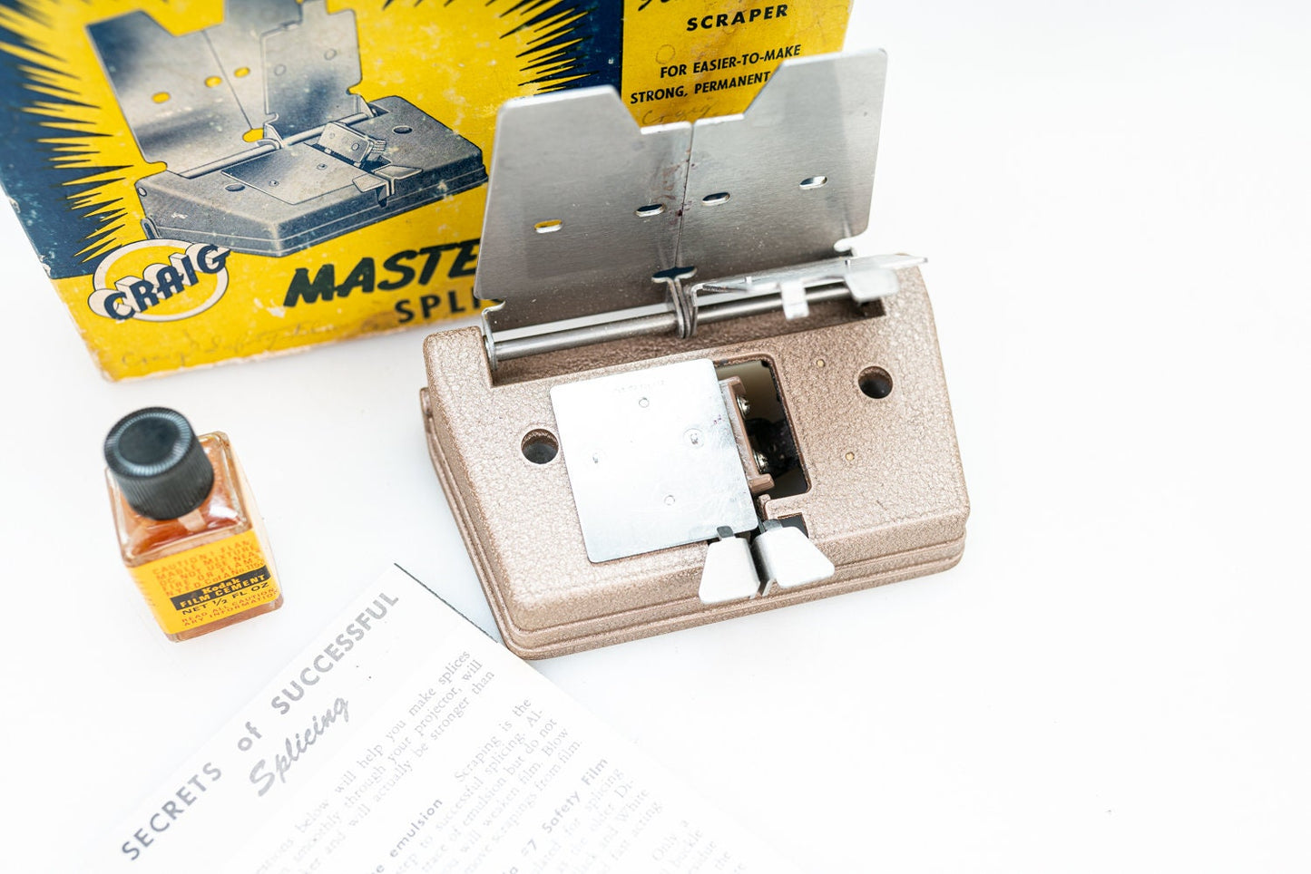 Craig Master Splicer - Made by Kalart - Splices all 8mm/16mm Sound/Silent Film