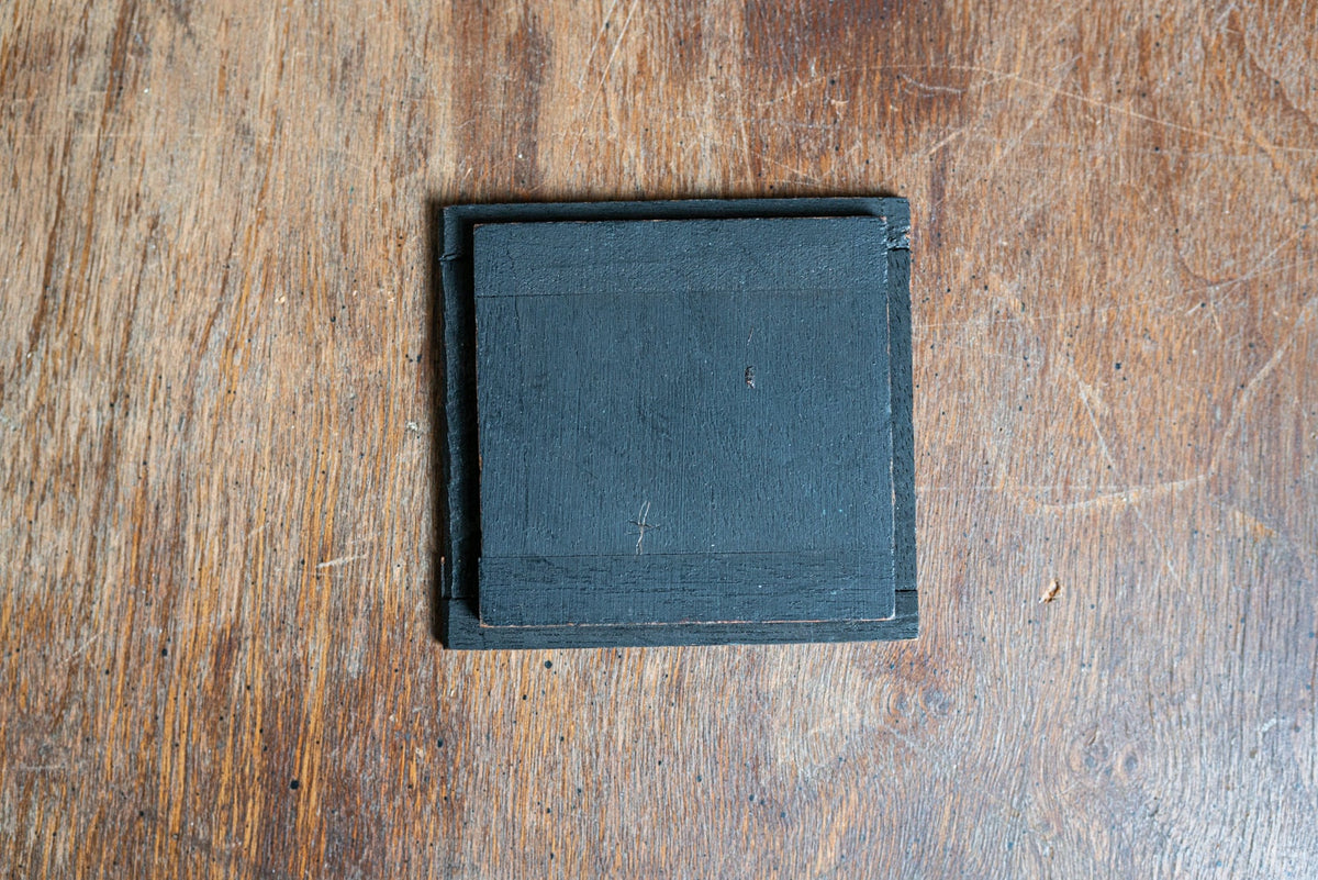 Vintage Wooden Lens Board w/ No Opening - 2 3/4 x 2 7/8