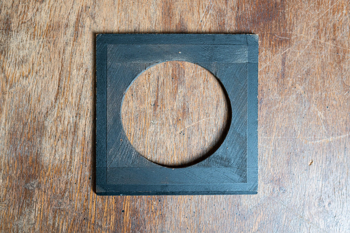 Vintage Wooden Lens Board with 69mm Opening