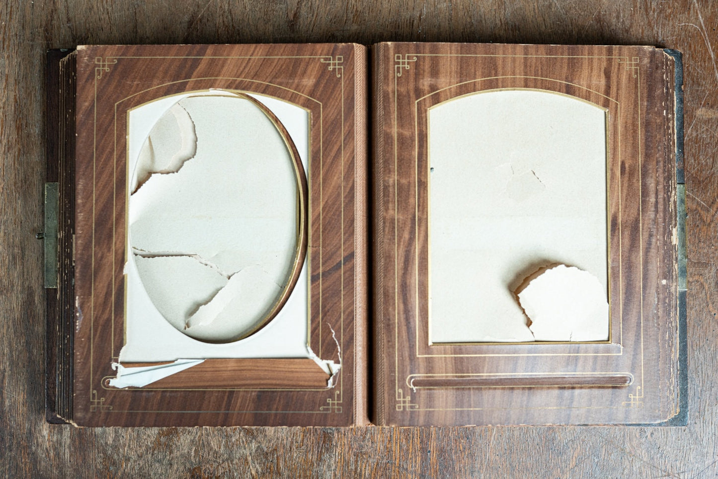 Antique Wooden Photo Album - Circa 1860s