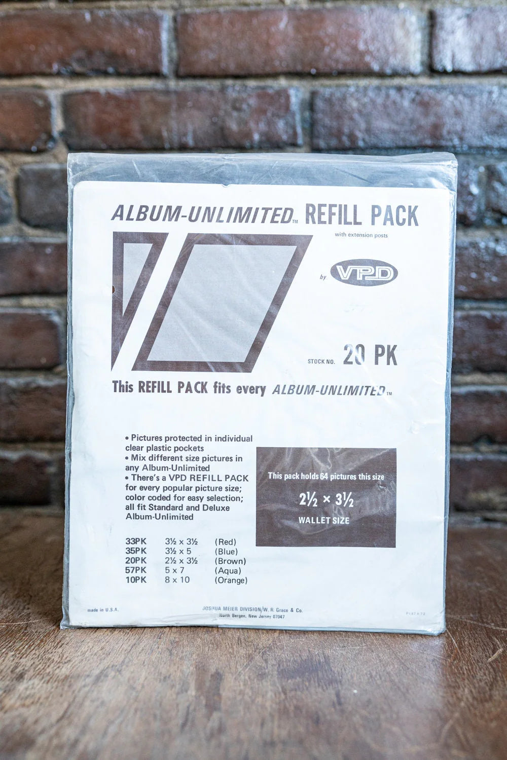 Album-Unlimited Refill Pack - 64 2 1/2 x 3 1/2 Pictures