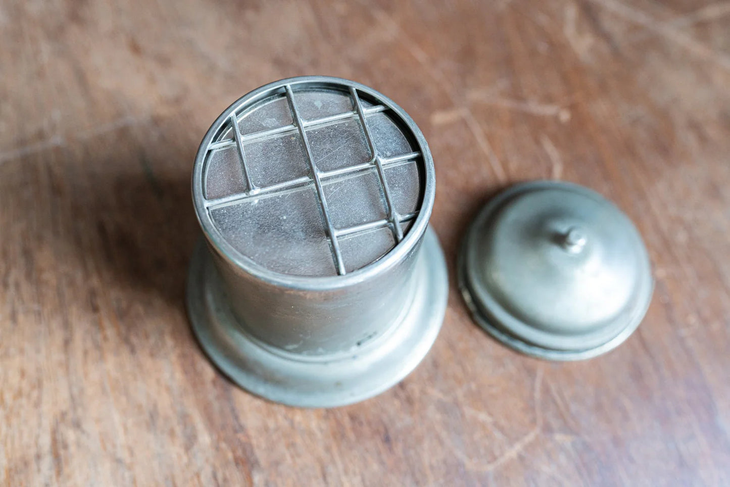 1900's Antique Medical Dispenser for Cotton Balls