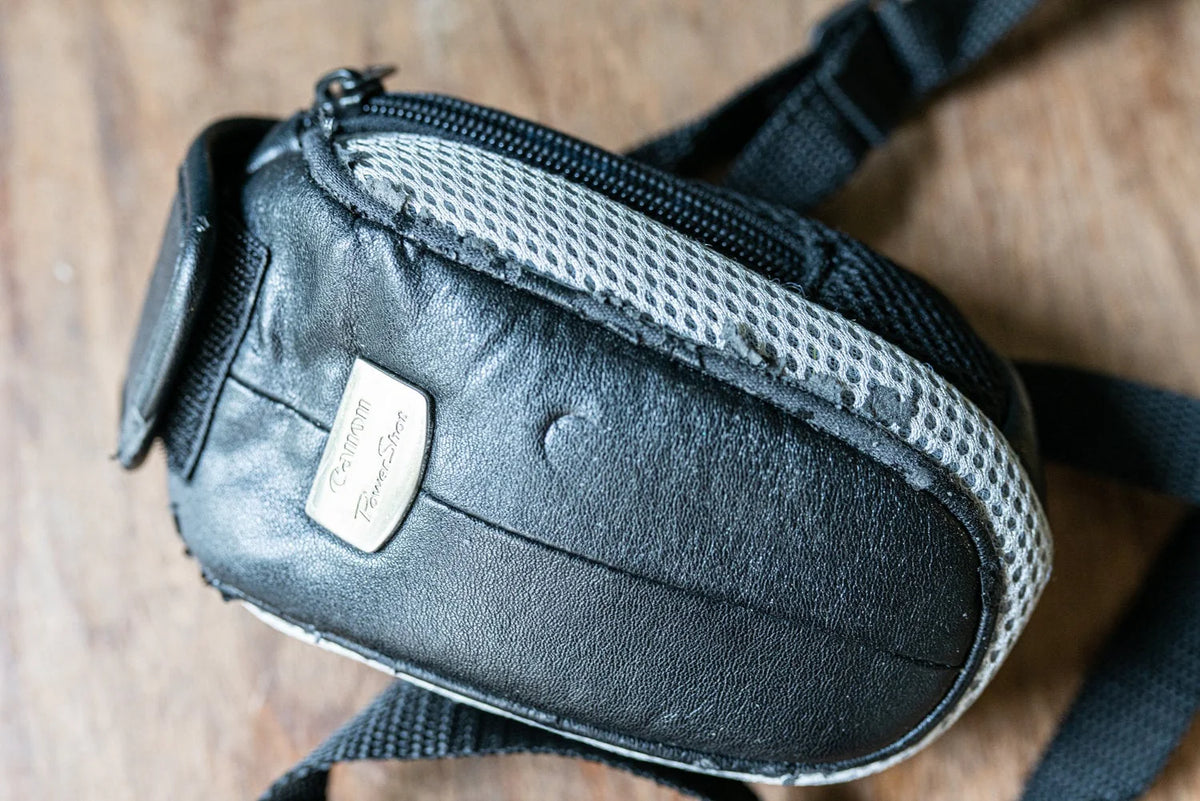 Vintage Canon PowerShot Camera Case w/ Strap