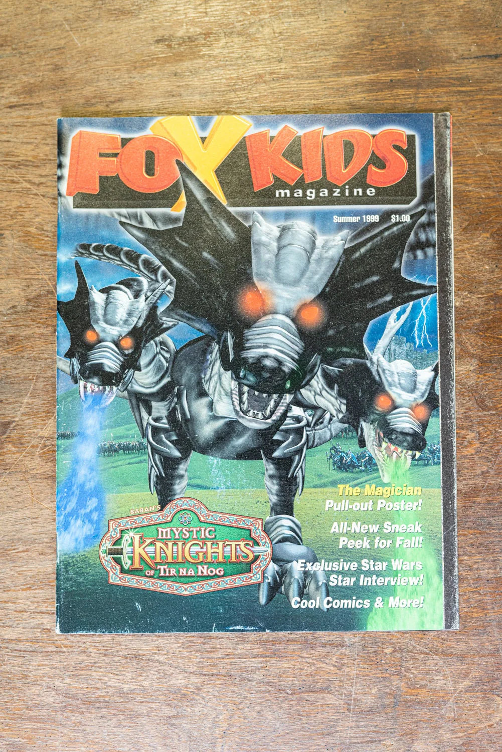 Vintage Fox Kids Magazine - Summer 1999 Savans Mystic Knights of Tir Na Nog