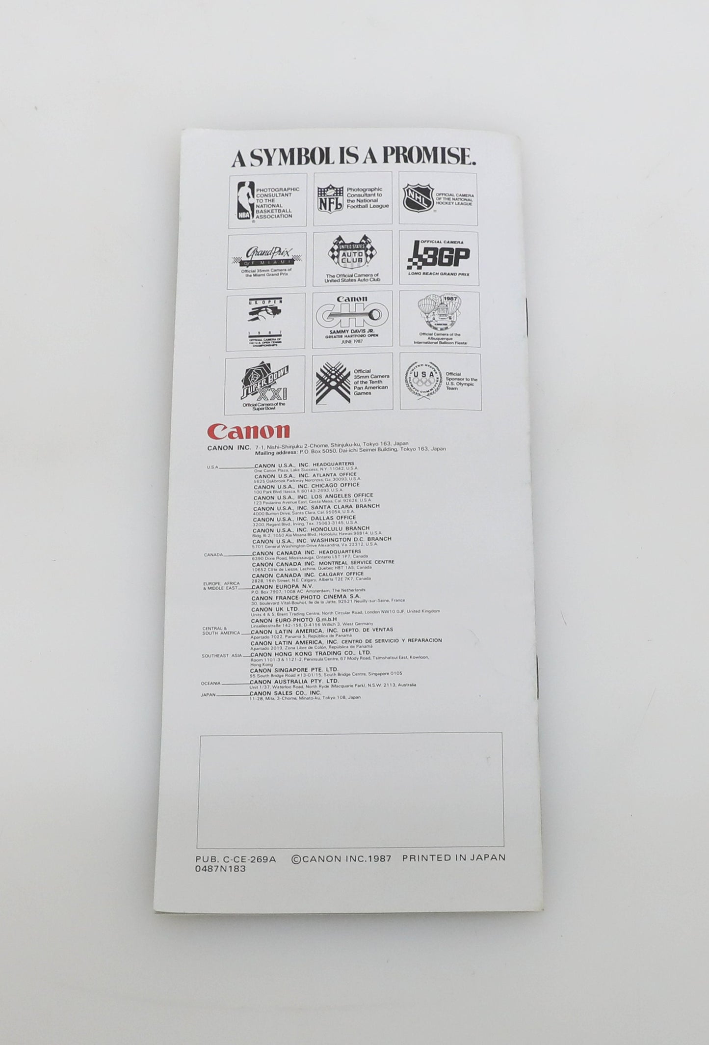 Canon EOS 650 Booklet