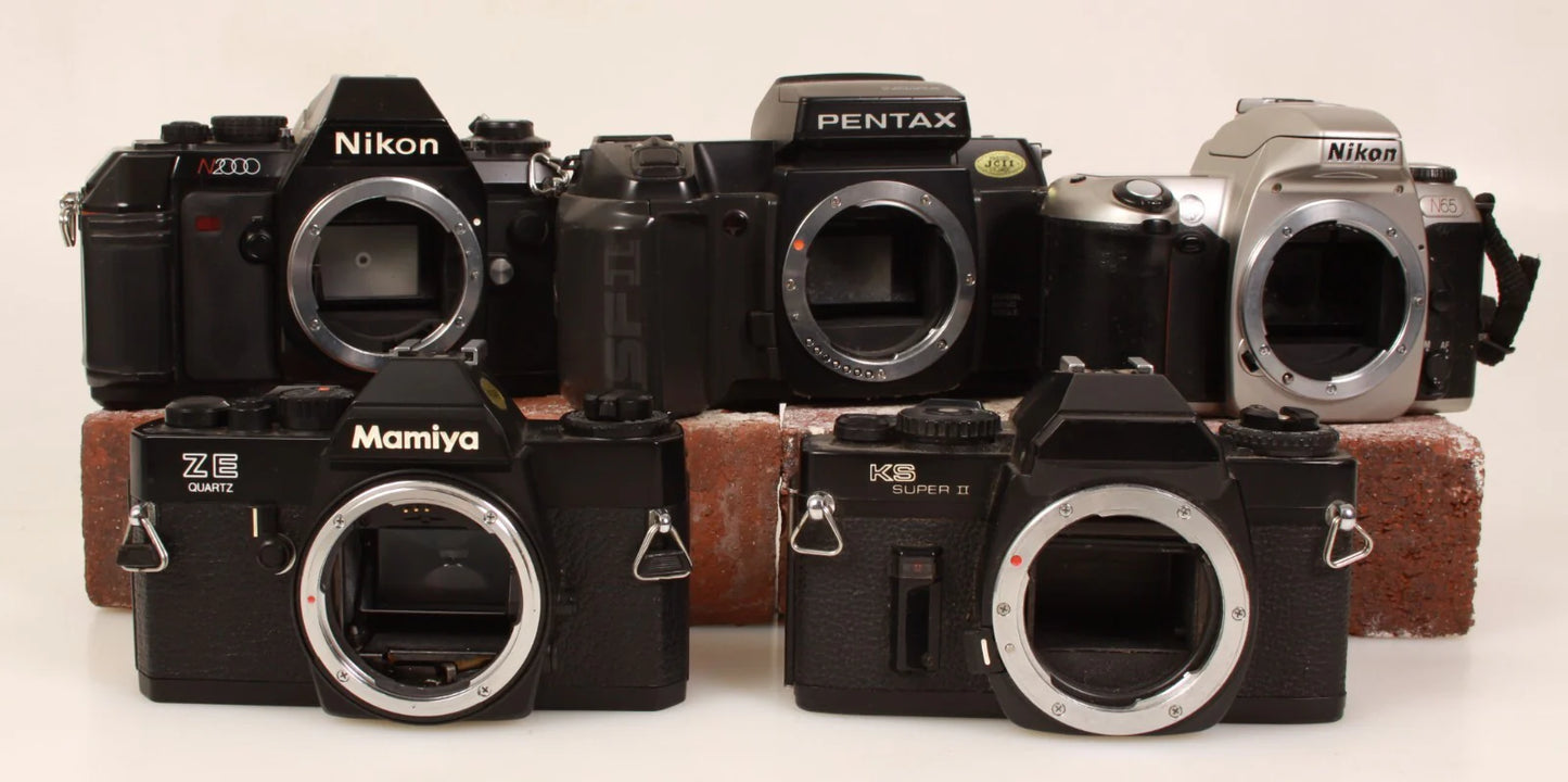 Vintage Nikon - Mamiya - Pentax Camera Lot of 5 - PARTS