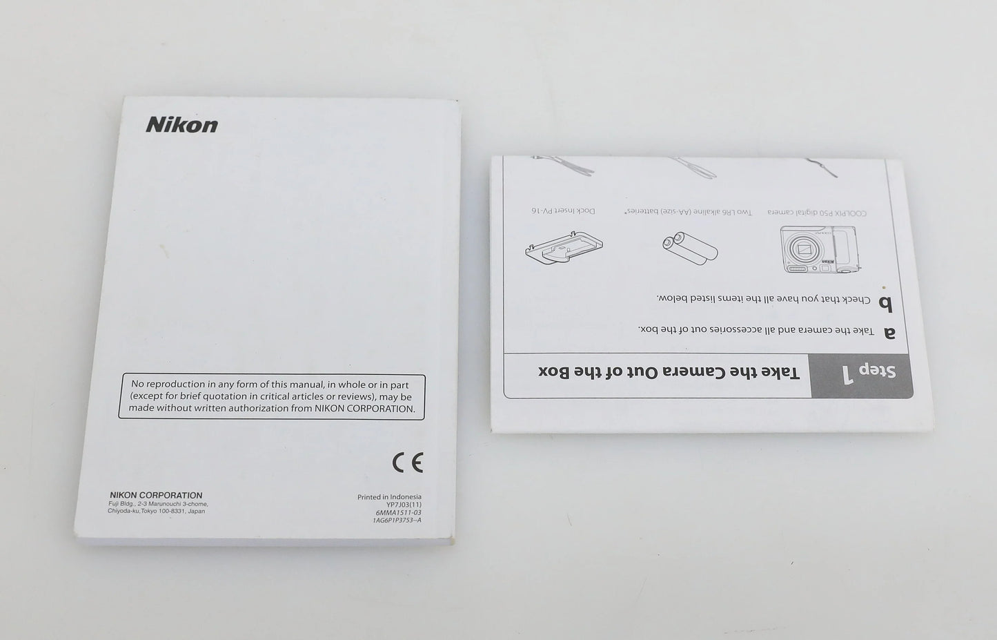 Nikon Coolpix P50 Digital Camera Users Manual & Quick Start Guide - US English