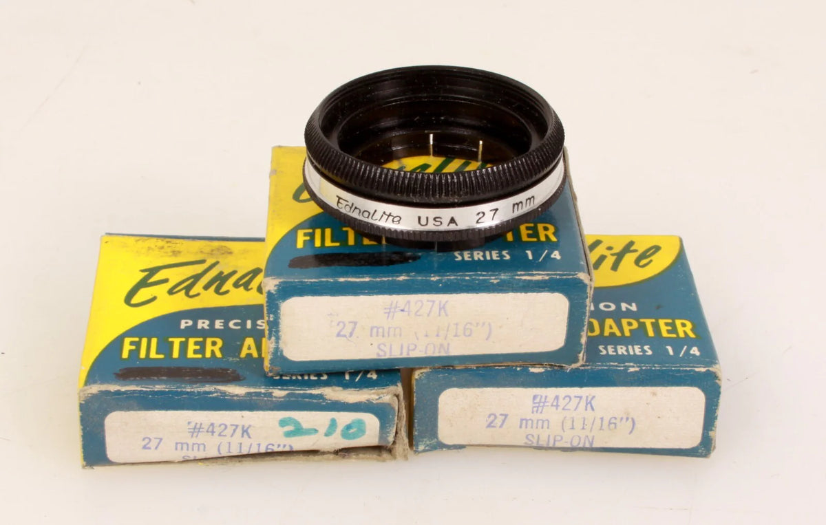 Ednalite Series 5 527 27mm Slip-on Lens Adapter w/ Retaining Ring in BOX