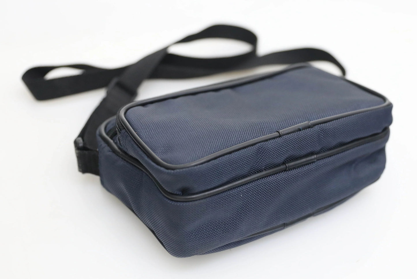 Vintage Point and Shoot Digital Camera Bag - Navy Blue and Black