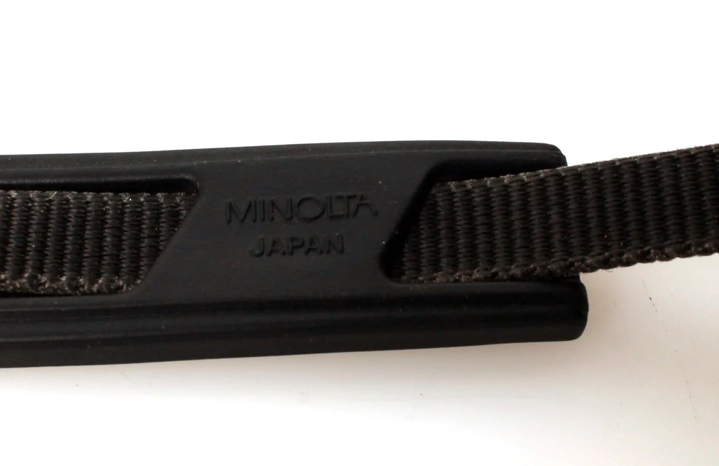Vintage Minolta Camera Strap, Thin, Black, 1970s