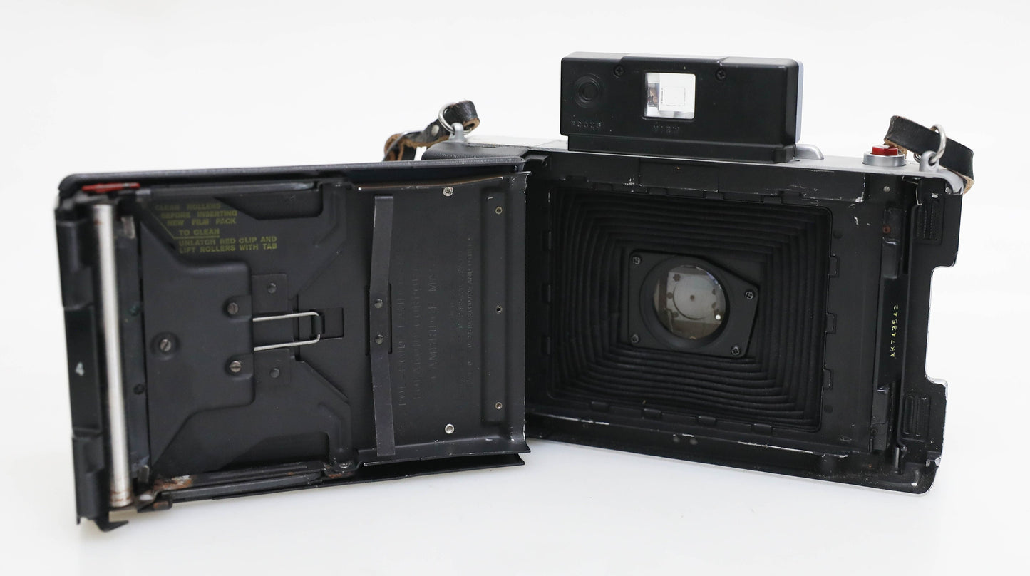Vintage Polaroid Automatic 100 Land Camera with Case and Flash - PROP/DISPLAY