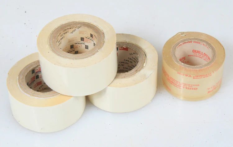 GUILLOTINE TAPE, CLEAR AND WHITE, GROUP OF 4