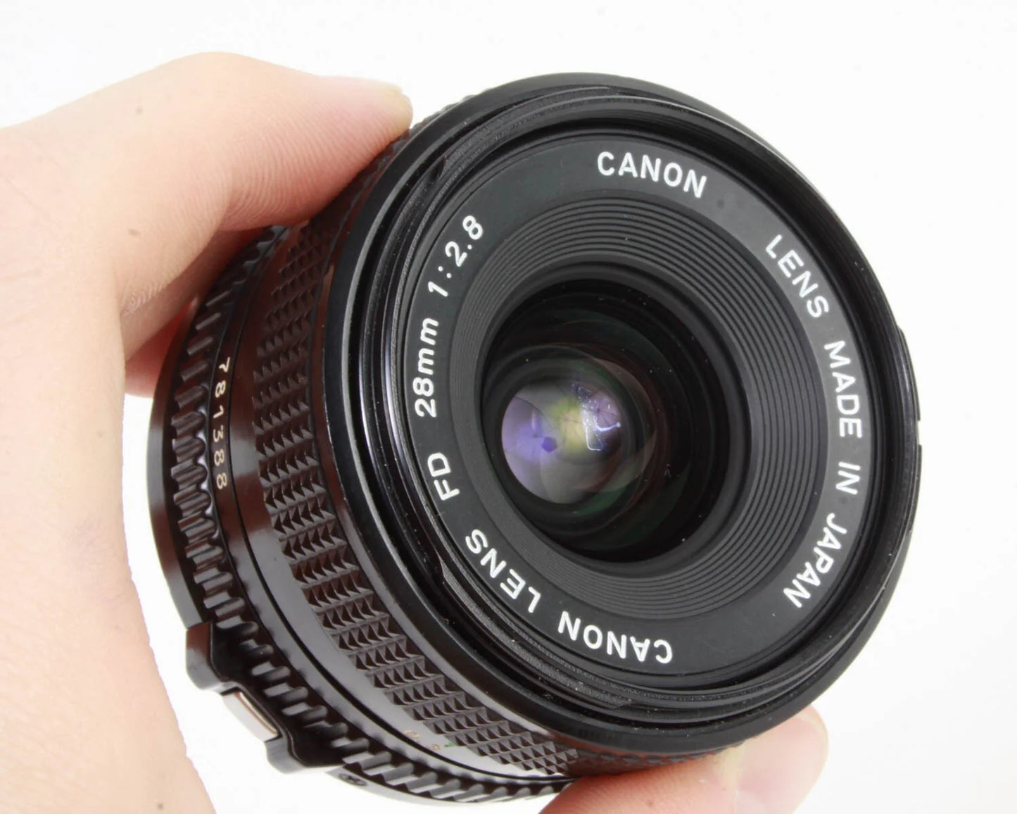 Vintage Canon FD 28mm f/2.8 Lens - Wide-Angle Manual Focus for Canon FD SLRs, AE-1, Clean Glass, Film Photography