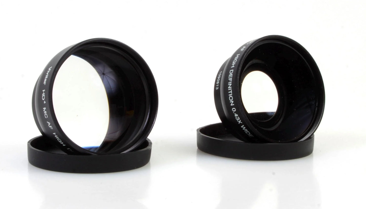 Vivitar 52mm Wide Angle and Telephoto Lens Package