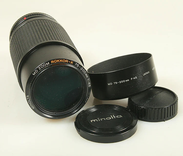 75-200mm F 4.5 MINOLTA ROKKOR - X LENS