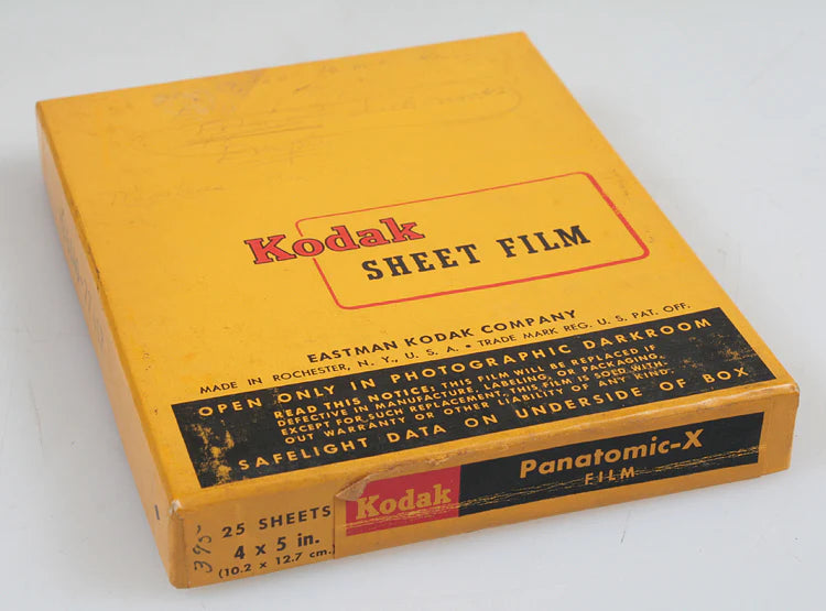 4X5 KODAK PANATOMIC X FILM, NOT FULL BOX, RARE