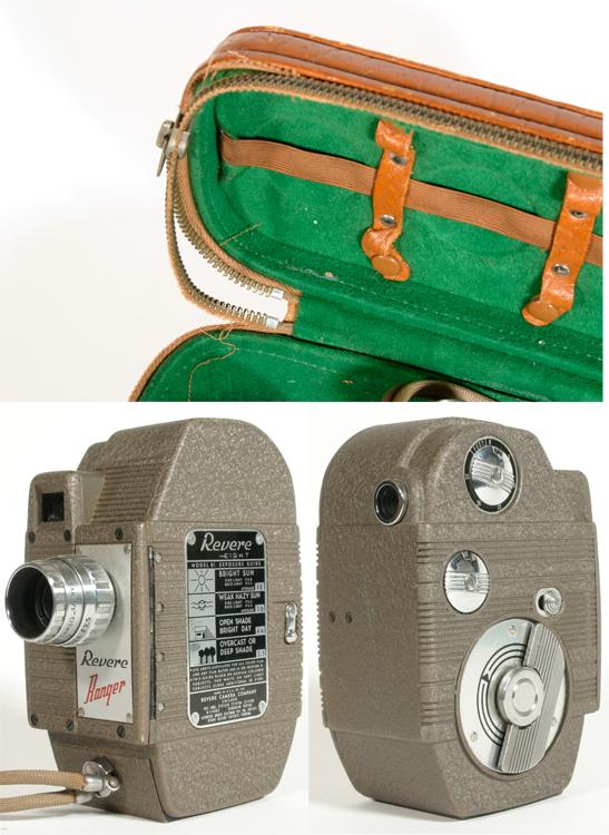 Art-Deco 8mm Cine Camera w/ Case + Manual