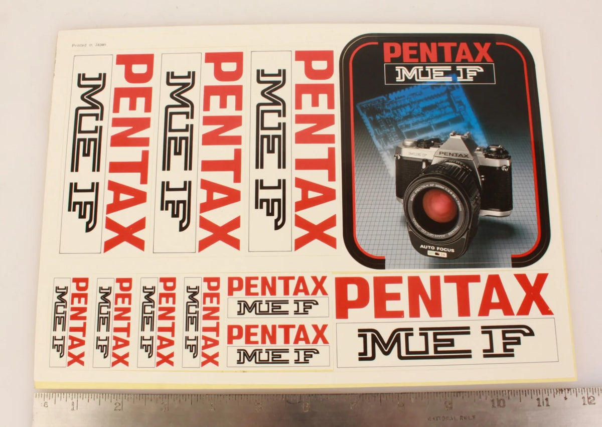 Vintage Pentax ME F Sticker Sheet - NOS