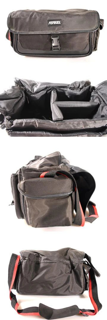PHOTO CAMERA GADGET BAG *BLACK AND RED*