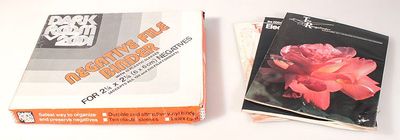 KODAK ELECTRONIC FLASH BOOK, RANGEFINDER AND NEGATIVE FILE BINDER