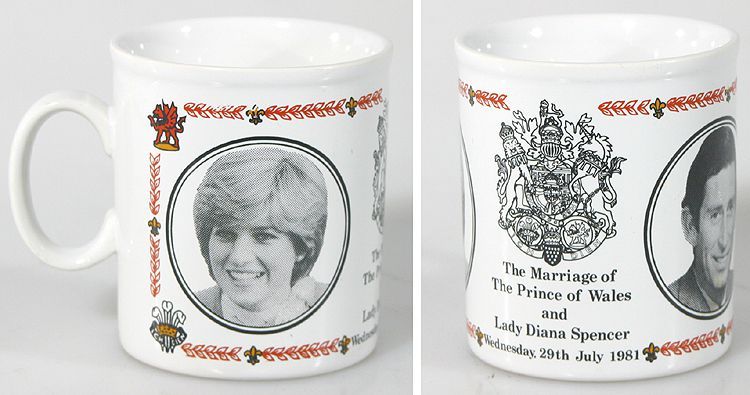 LADY DIANA AND PRINCE OF WALES, MARRIAGE MUG