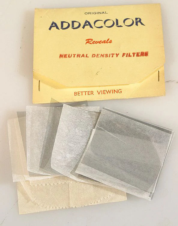 NEUTRAL DENSITY FILTERS, SET OF 5, SIZES 1 3/4in SQUARE