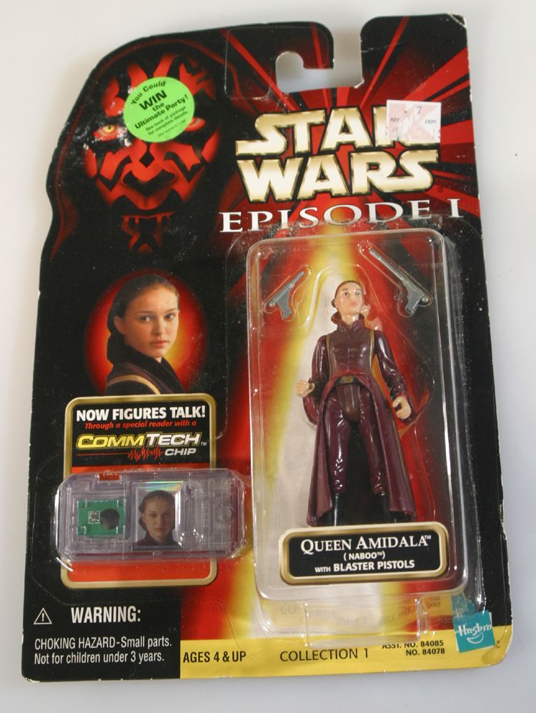 STAR WARS EPISODE 1 FIGURE, QUEEN AMIDALA W/ COMM TECH CHIP