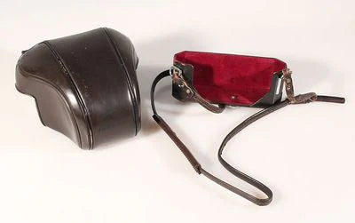 NIKON NIKOMAT BROWN LEATHER CASE W/STRAP
