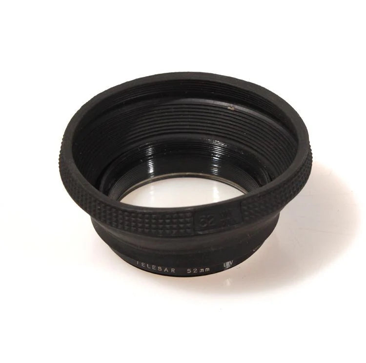 52MM WIDE ANGLE LENS HOOD, RUBBER W/UV FILTER